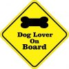 Dog Lover On Board Sticker