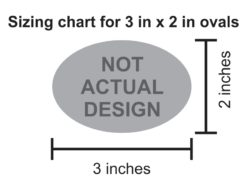 Alternative view of 3in x 2in Blue Oval OF Orlando Sticker