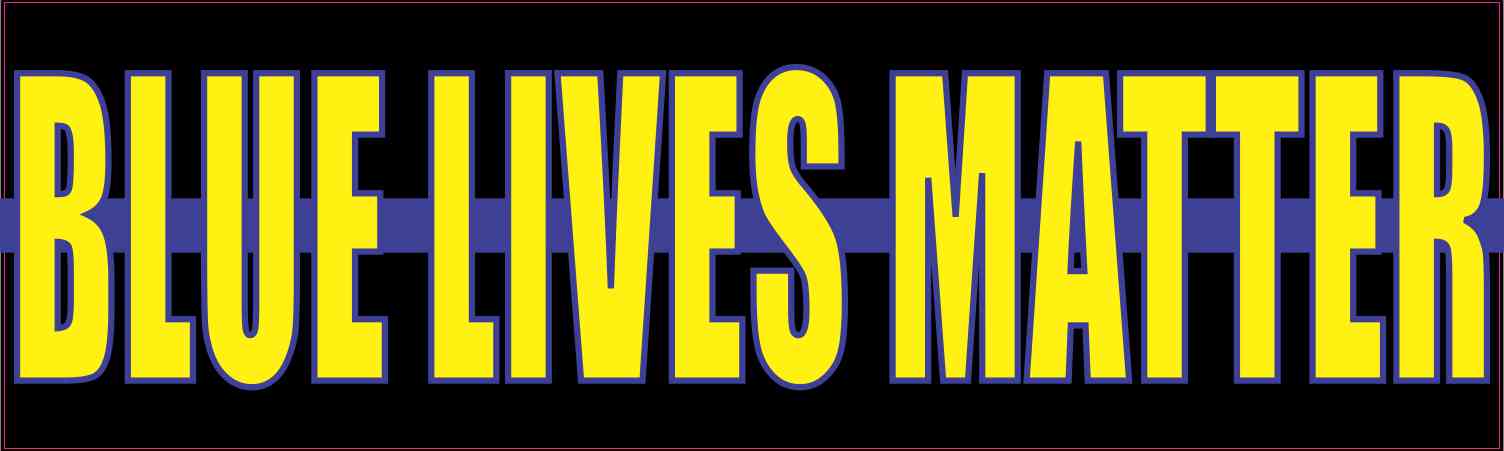 StickerTalk Blue Lives Matter Magnet, 10 inches x 3 inches