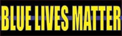 StickerTalk Blue Lives Matter Vinyl Sticker, 10 inches x 3 inches