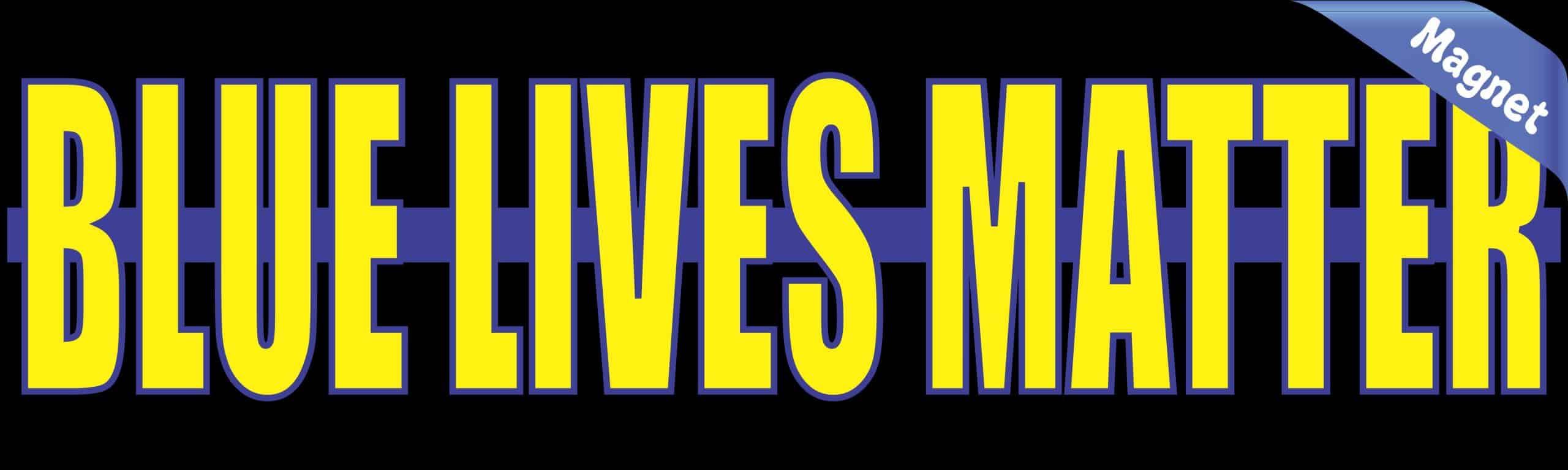 StickerTalk Blue Lives Matter Magnet, 10 inches x 3 inches - Image 2