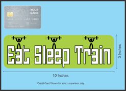 10in x 3in Eat Sleep Train Magnet Magnetic Fitness Vehicle Car Magnets