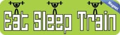 10in x 3in Eat Sleep Train Magnet Magnetic Fitness Vehicle Car Magnets