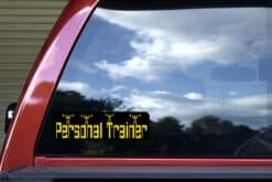 10in x 3in Personal Trainer Bumper Sticker Vinyl Vehicle Fitness Stickers