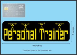 10in x 3in Personal Trainer Magnet Magnetic Fitness Sports Vehicle Magnets