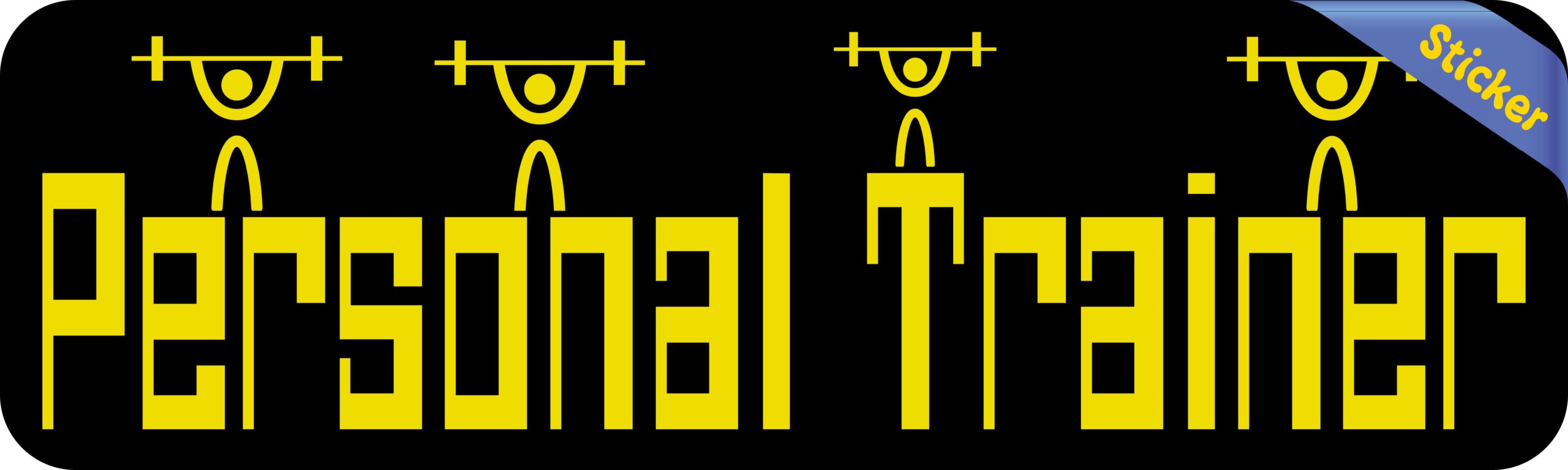 10in x 3in Personal Trainer Bumper Sticker Vinyl Vehicle Fitness Stickers