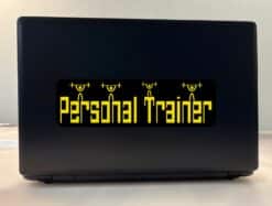10in x 3in Personal Trainer Bumper Sticker Vinyl Vehicle Fitness Stickers