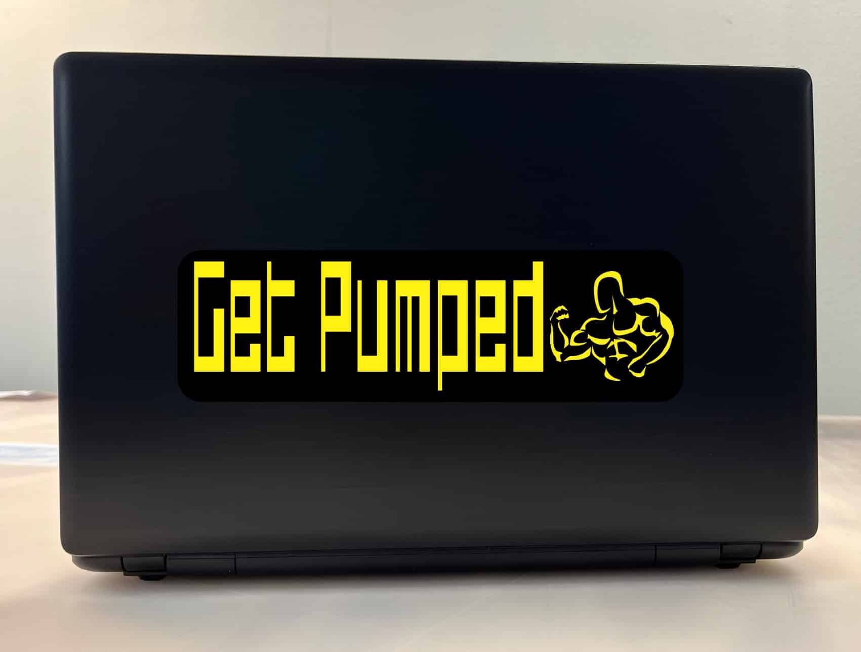 10in x 3in Get Pumped Bumper Sticker Vinyl Vehicle Fitness Decal Stickers