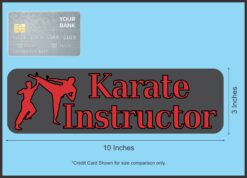 10in x 3in Karate Instructor Magnet Car Door Magnetic Truck Sign Magnets
