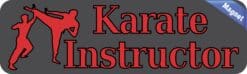 10in x 3in Karate Instructor Magnet Car Door Magnetic Truck Sign Magnets