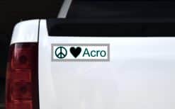 10in x 3in Peace Love Acro Magnet Car Door Magnetic Truck Sign Magnets