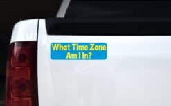 10in x 3in What Time Zone Am I In Magnet Magnetic Vehicle Door Magnets