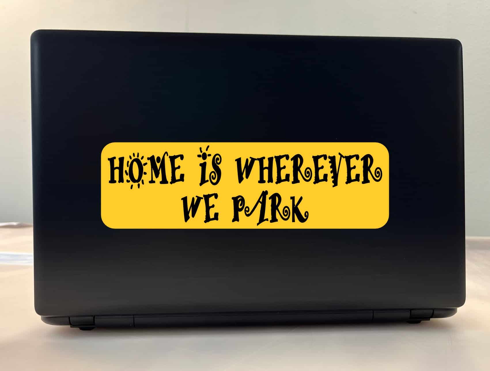 10in x 3in Home Is Wherever We Park Bumper Sticker Vinyl Vehicle Stickers
