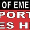 10inx3in In Case Of Emergency Support K-9 Lives Here Magnet Magnetic Sign
