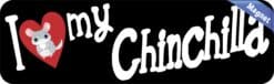 10in x 3in I Love My Chinchilla Magnet Car Magnetic Truck Pet Magnets Sign