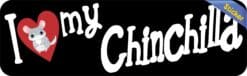 10in x 3in I Love My Chinchilla Bumper Sticker Vinyl Truck Window Decal