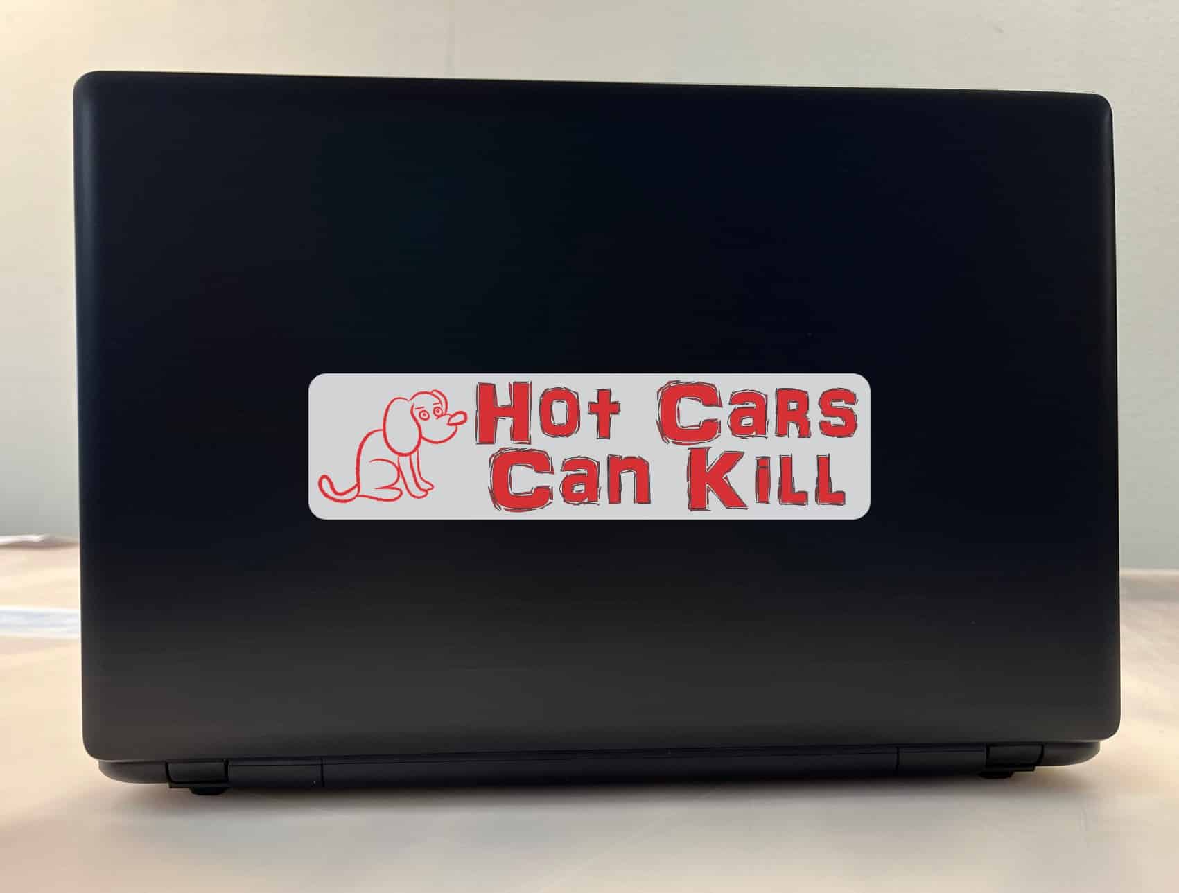 8in x 2in Hot Cars Can Kill Bumper Sticker Vehicle Car Truck Dog Stickers