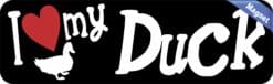 10in x 3in I Love My Duck Magnet Car Door Magnetic Truck Pet Magnets Sign