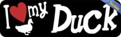 10in x 3in I Love My Duck Bumper Sticker Vinyl Truck Window Pet Decal