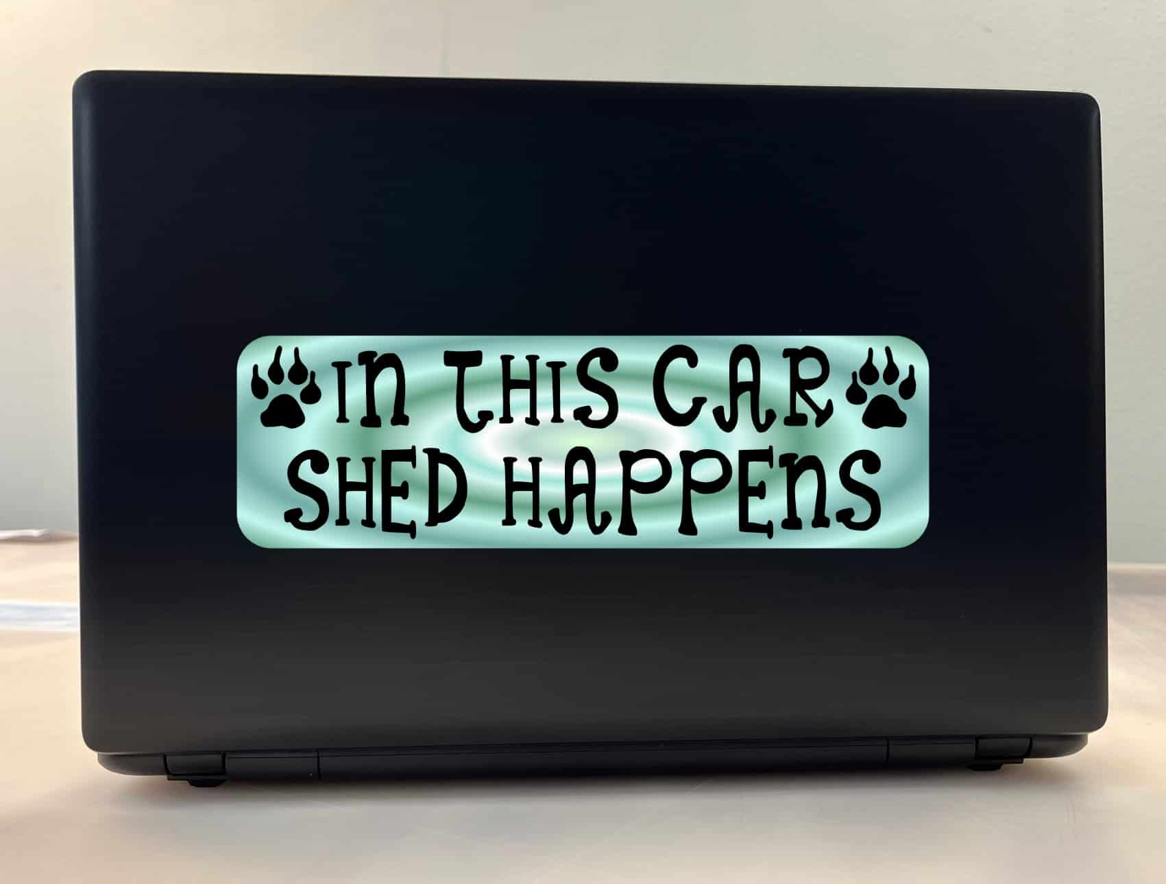 10in x 3in Shed Happens Bumper Sticker Vinyl Vehicle Car Truck Stickers