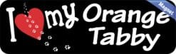 10in x 3in I Love My Orange Tabby Magnet Magnetic Pet Cat Vehicle Magnets