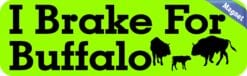 10in x 3in I Brake For Buffalo Magnet Magnetic Animal Car Bumper Magnets