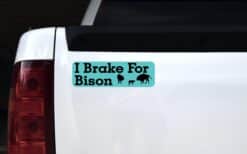 10in x 3in I Brake For Bison Magnet Magnetic Animal Vehicle Bumper Magnets
