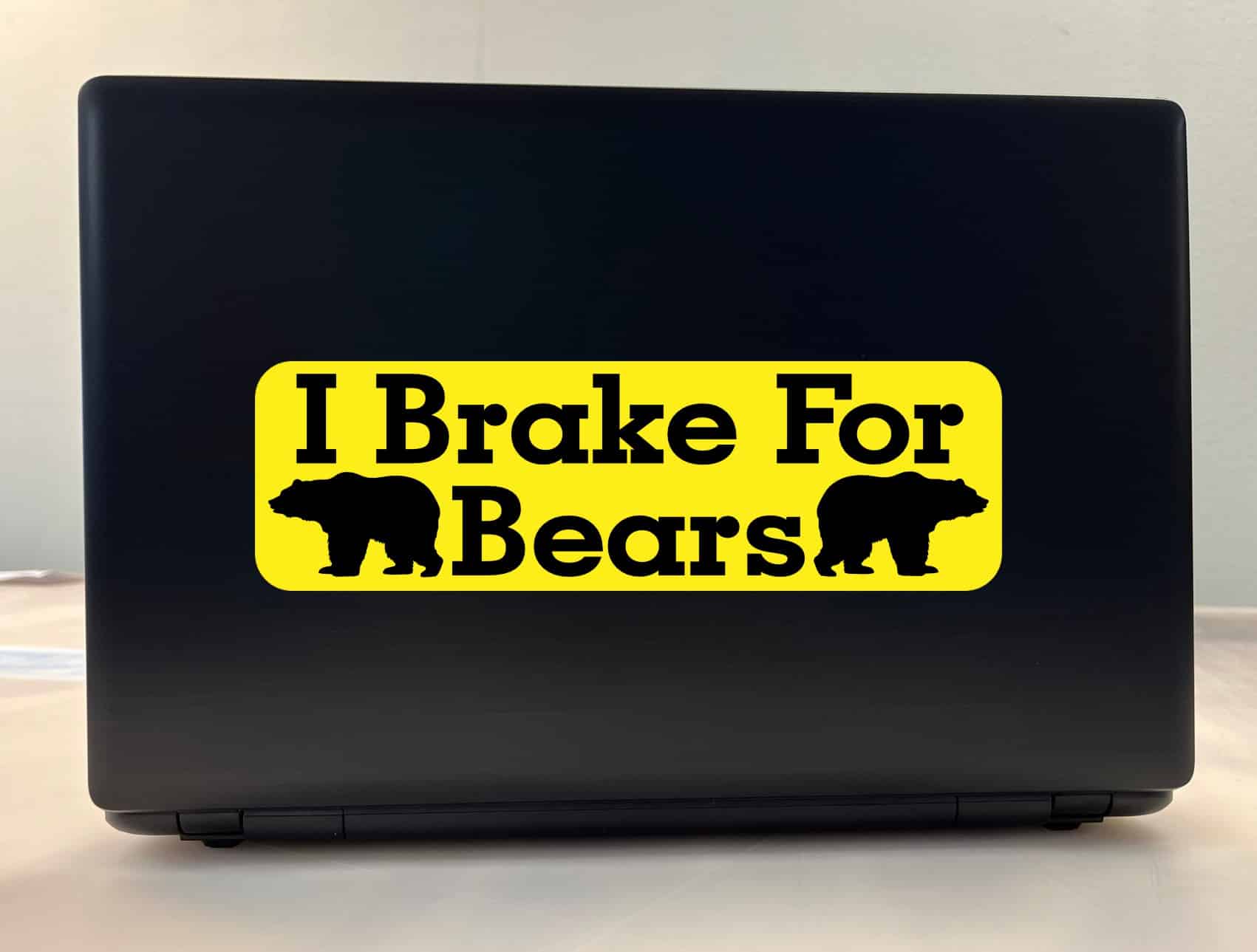 10in x 3in I Brake For Bears Bumper Sticker Vinyl Animal Vehicle Stickers