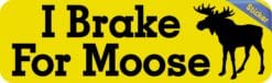 10in x 3in I Brake For Moose Bumper Sticker Vinyl Animal Vehicle Stickers