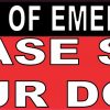 In Case of Emergency Please Save Our Dog Sticker