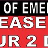 In Case Of Emergency Please Save Our 2 Dogs Sticker