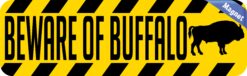10in x 3in Beware Of Buffalo Magnet Magnetic Wildlife Caution Sign Magnets