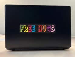 8in x 2in Free Hugs Bumper Sticker Vinyl Car Window Truck Door S