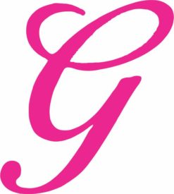 G monogram sticker