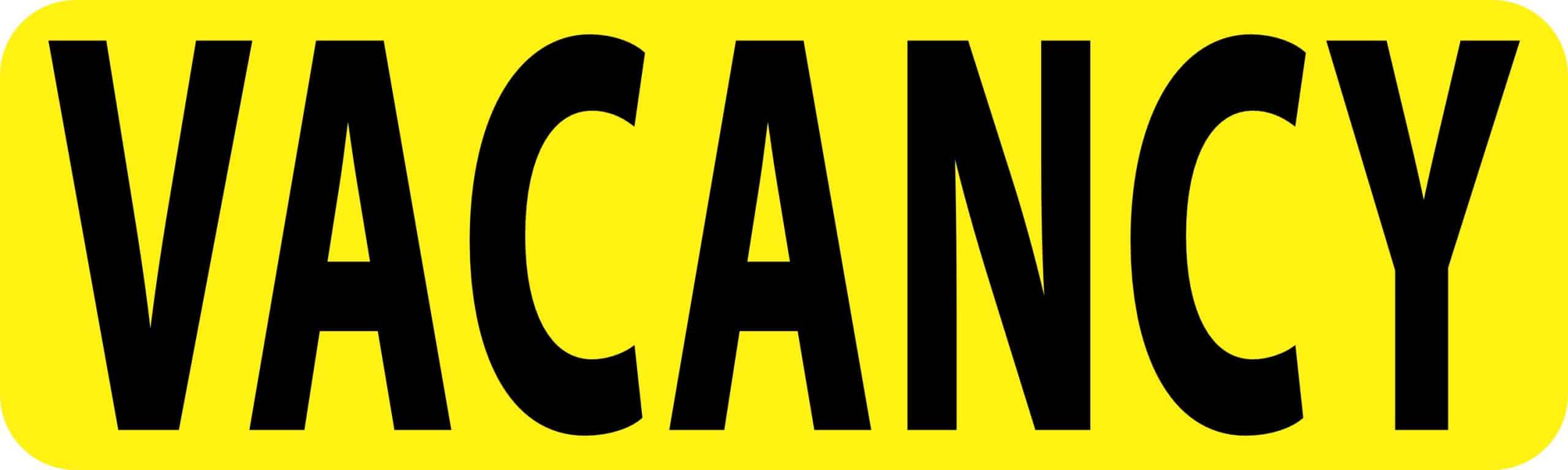 10in x 3in Yellow Vacancy Magnet Magnetic Business Sign Magnets