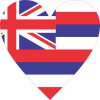 Hawaii Heart sticker