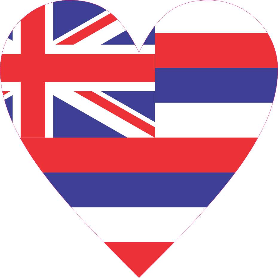 Hawaii Heart sticker