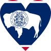 Wyoming Heart sticker