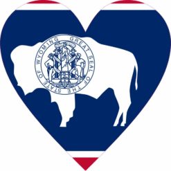 Wyoming Heart sticker