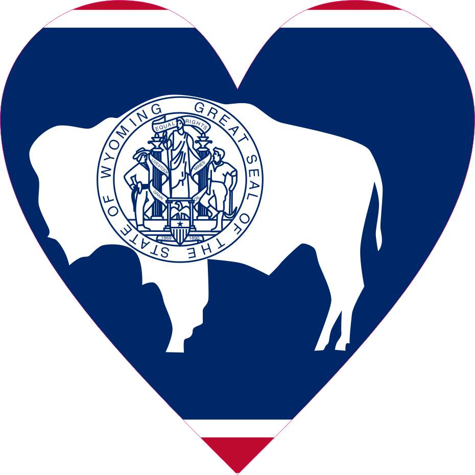 Wyoming Heart sticker