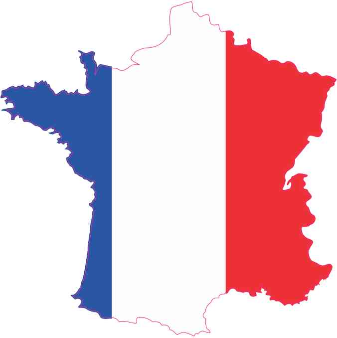 France Die Cut sticker