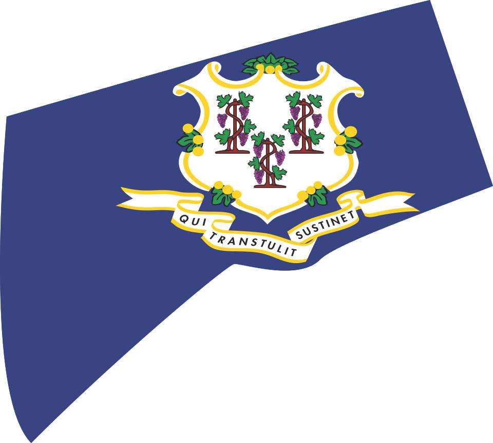 Die Cut Connecticut sticker