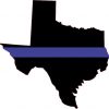 Texas Blue Lives Matter sticker