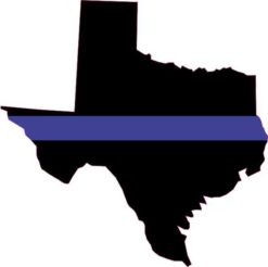 Texas Blue Lives Matter sticker