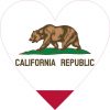 California Heart sticker