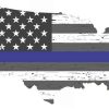 Rustic America Blue Lives Matter sticker