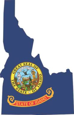 Die Cut Idaho sticker