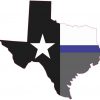 Texas Blue Lives Matter sticker