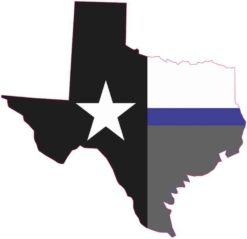 Texas Blue Lives Matter sticker