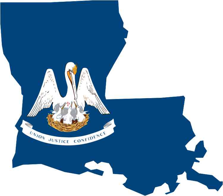 Die Cut Louisiana sticker